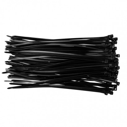 01-606 -  Kábelkötegelő NEO gyorskötöző 3.6x200mm fekete 100 darab   01-606 - 1