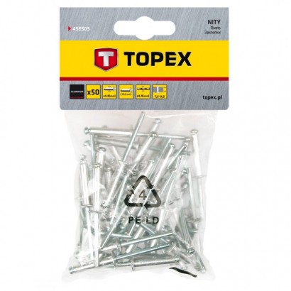 43E503 -  Popszegecs TOPEX 4.8x12 50 darab   43E503 - 1