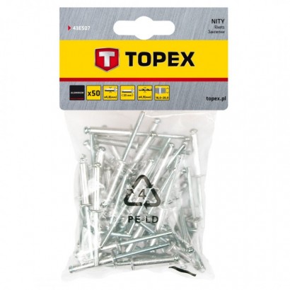 43E507 -  Popszegecs TOPEX 4.8x23 50 darab   43E507 - 1