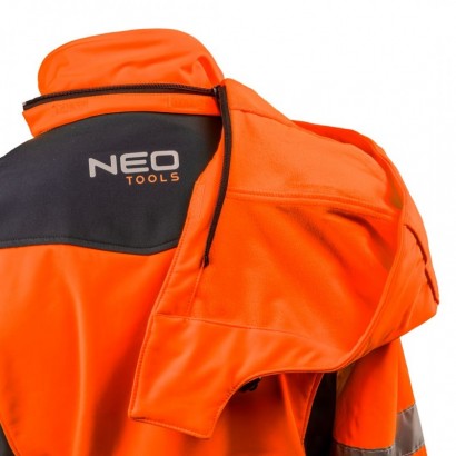 81-701-L -  Láthatósági dzseki NEO softshell kapucnival narancssárga L   81-701-L - 4